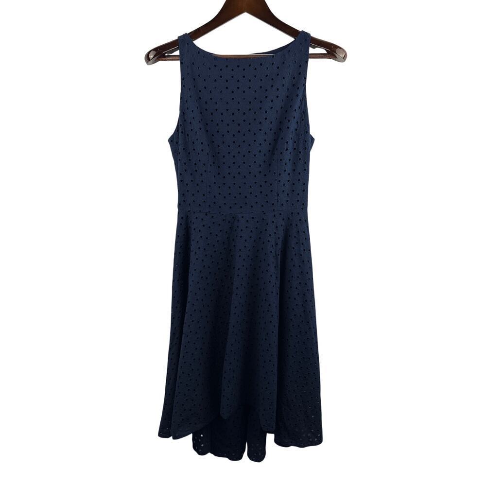 Women’s BB Dakota Size 2 Navy Blue Hi-low Dress w/ Triangular Cutouts
